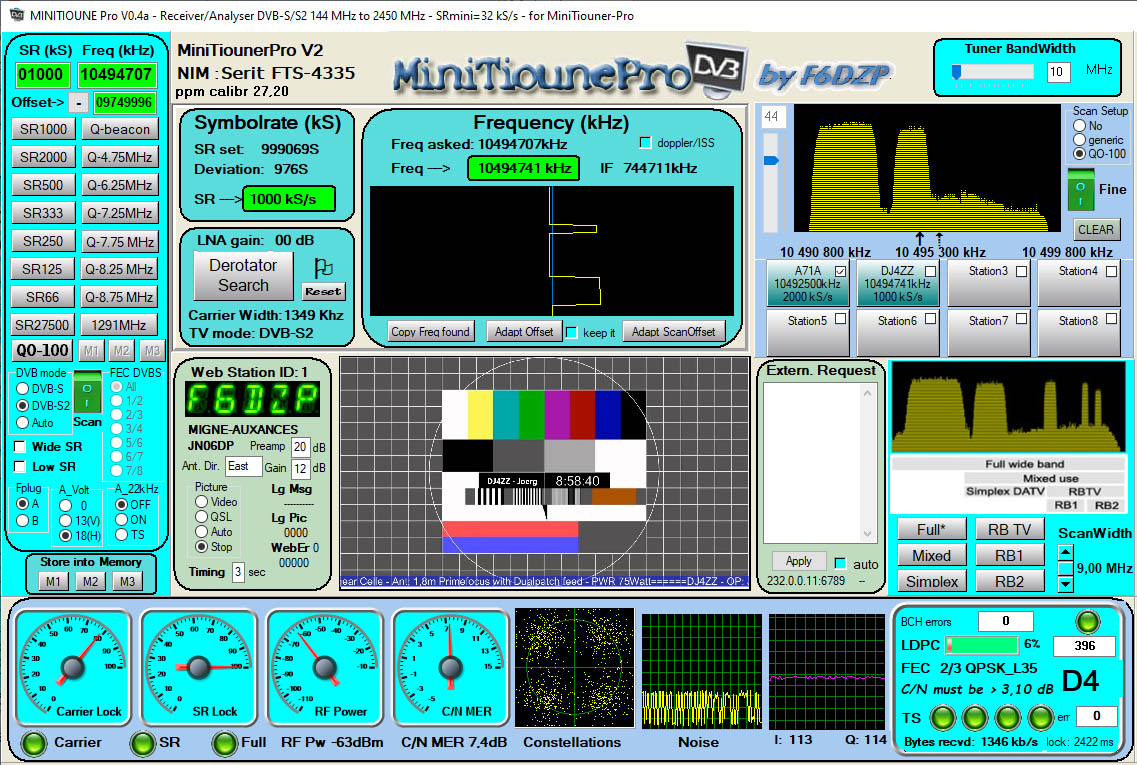 MinitiounePro V0.4a Expert mode receiving 2 stations detected.jpg