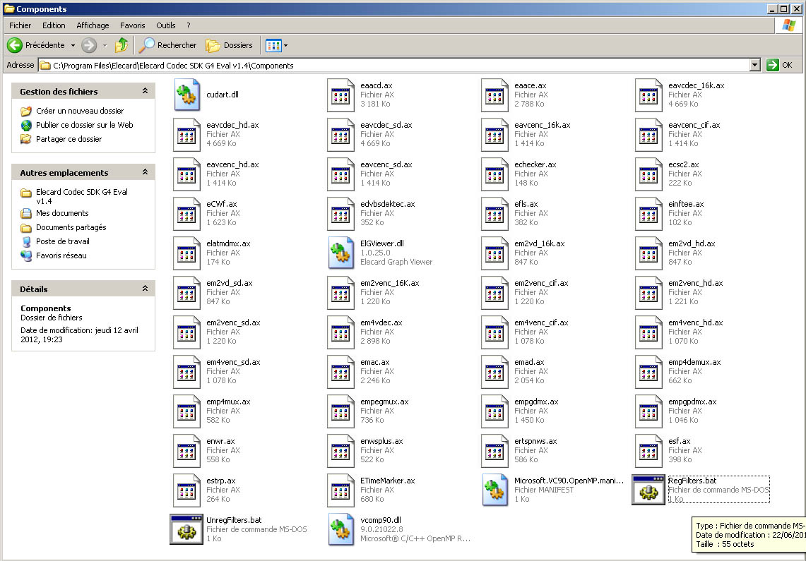 les fichiers des filtres-Codecs Elecard.jpg