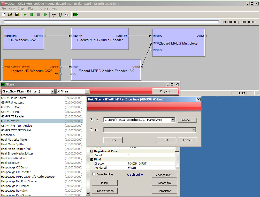 capture C525 codage Mpeg2 Elecard mux et rajout file writer.jpg