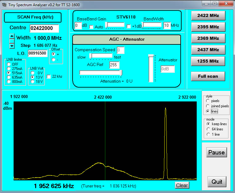 MKU23-dummy load-1GHz scan-no attenuation-2460MHz-13Volt.jpg